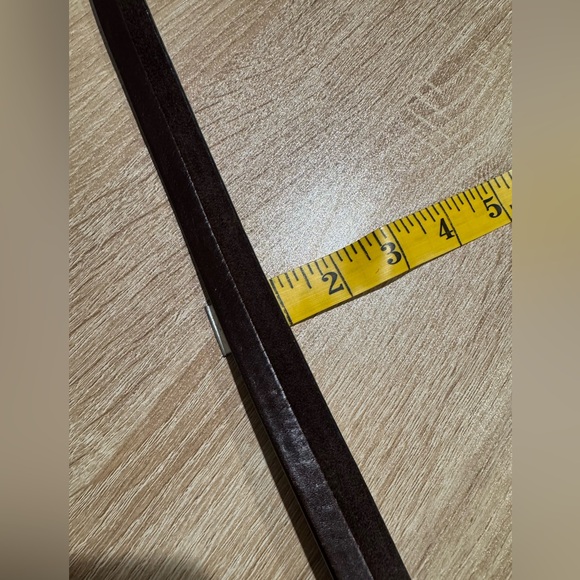 Fossil Dark Brown Leather and Suede women’s belt size small - Picture 4 of 9